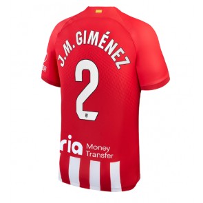 Atletico Madrid Jose Gimenez #2 Koszulka Podstawowych 2023-24 Krótki Rękaw